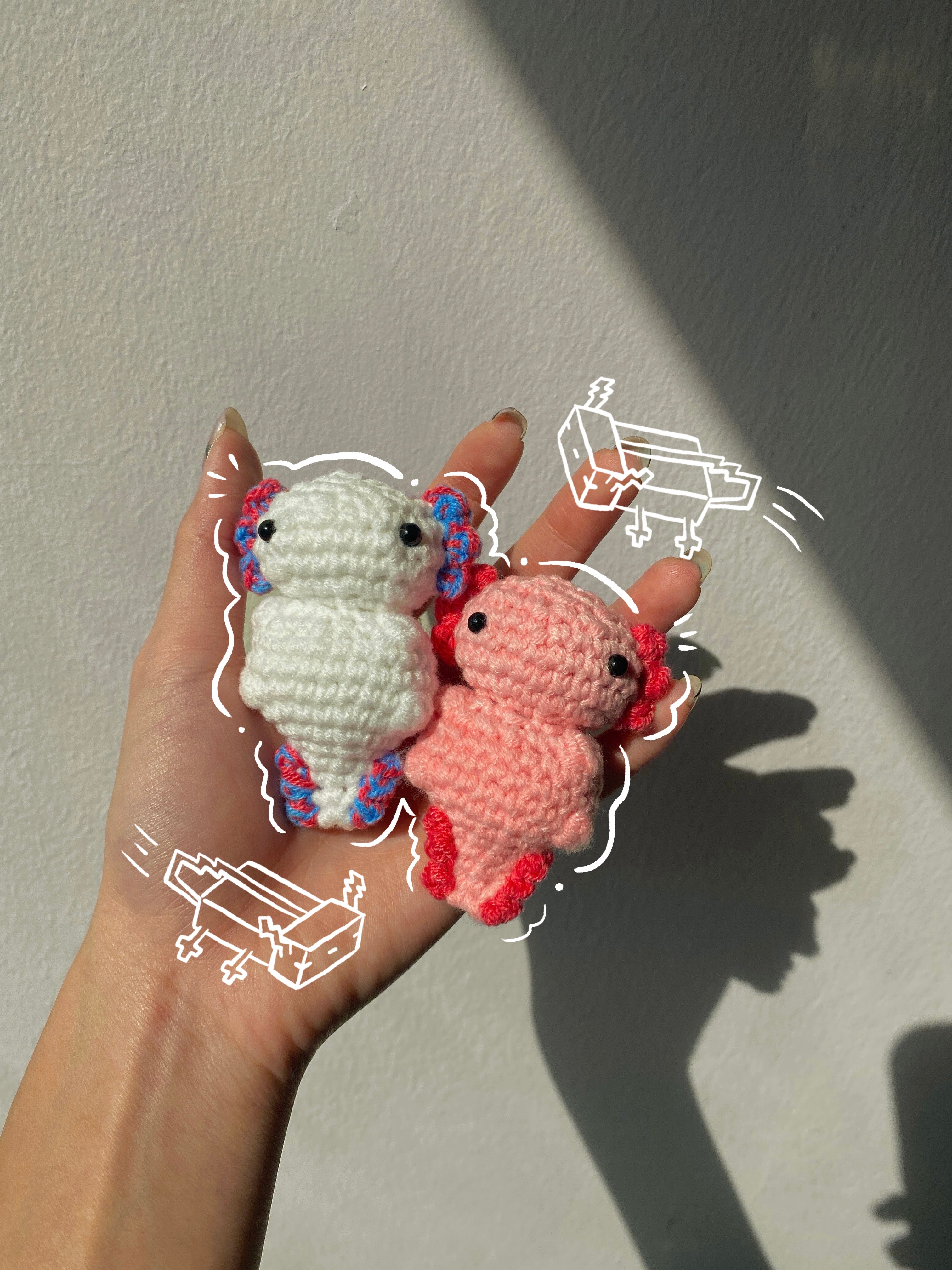 Baby Axolotl Keychain