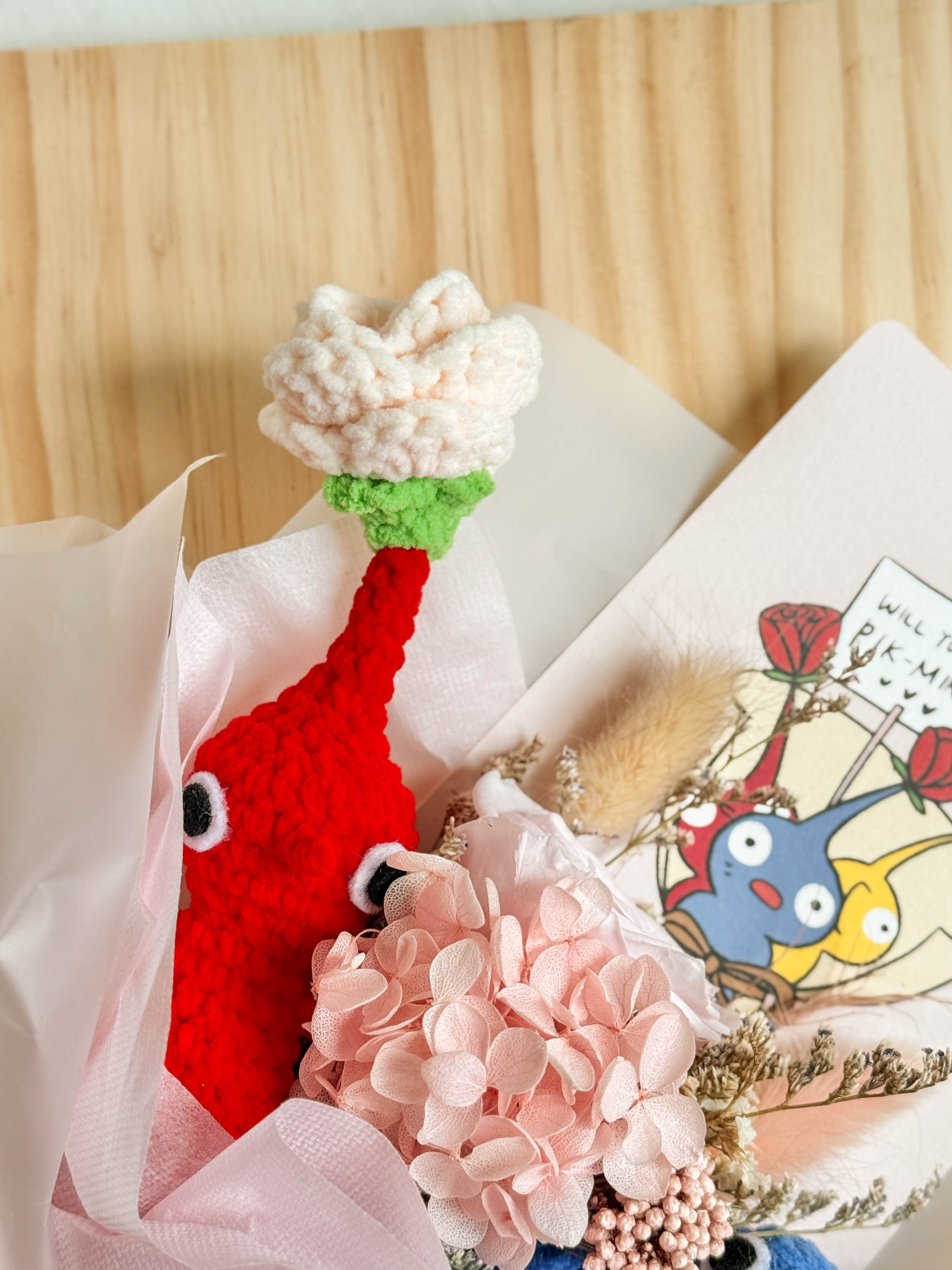 Rose Pikmin Crochet Plush