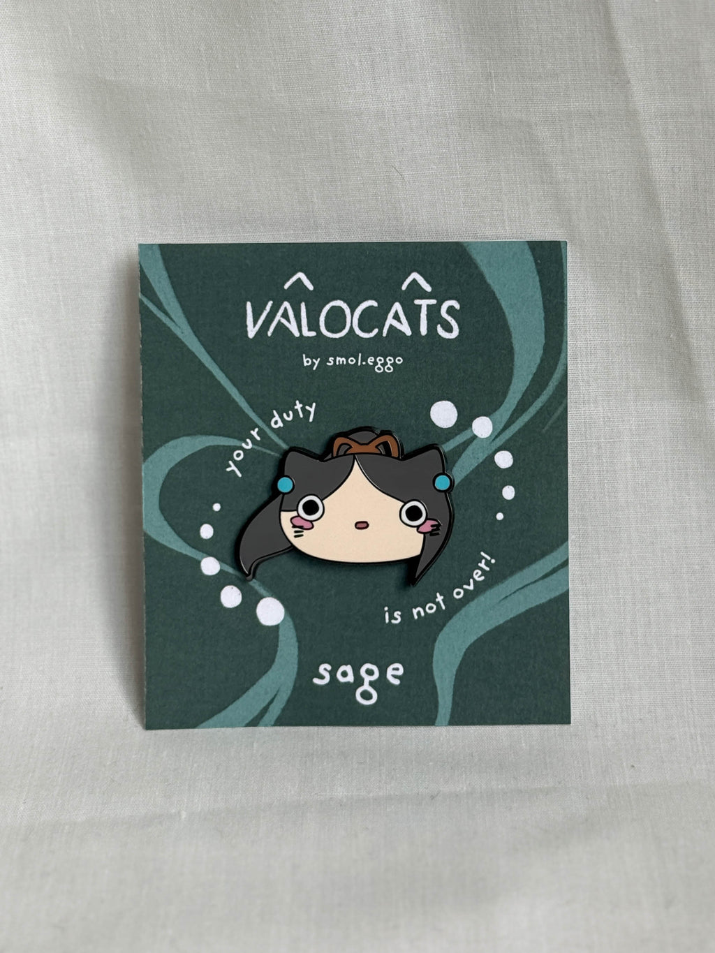 VALOCAT Sage Enamel Pin