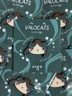 VALOCAT Sage Enamel Pin