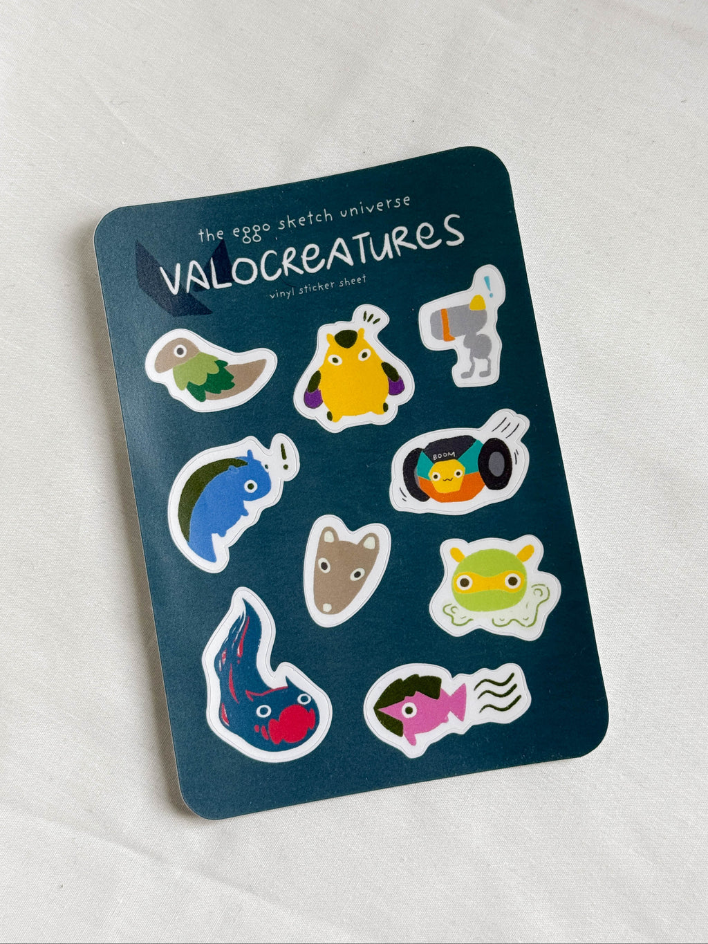 VALOCREATURES Waterproof Vinyl Sticker Sheet