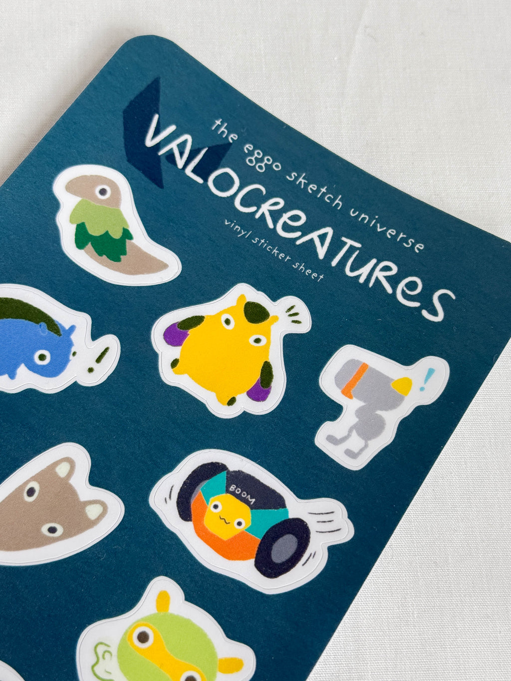 VALOCREATURES Waterproof Vinyl Sticker Sheet