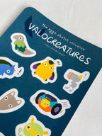 VALOCREATURES Waterproof Vinyl Sticker Sheet